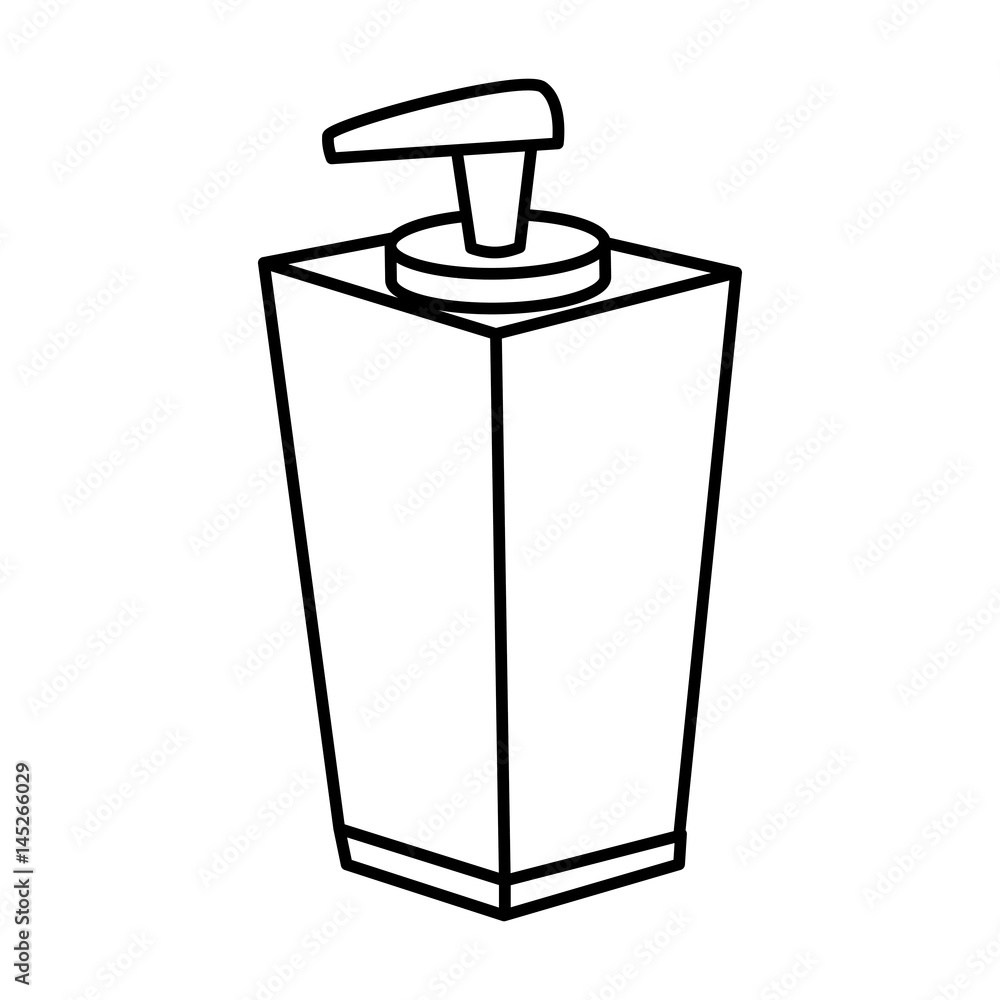 soap dispenser bottle icon vector illustration design