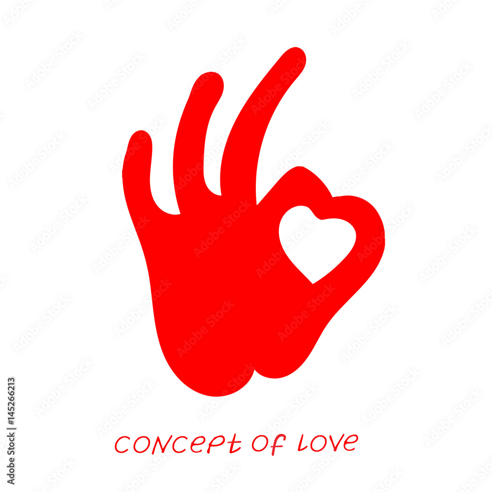 Icon of love. Vector illustration, metaphor of passion. Icon of love. Vector illustration, metaphor of passion.