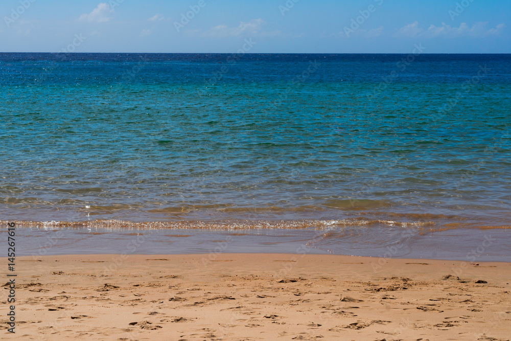 Fototapeta premium abstract calm clear blue sea background, Tenerife