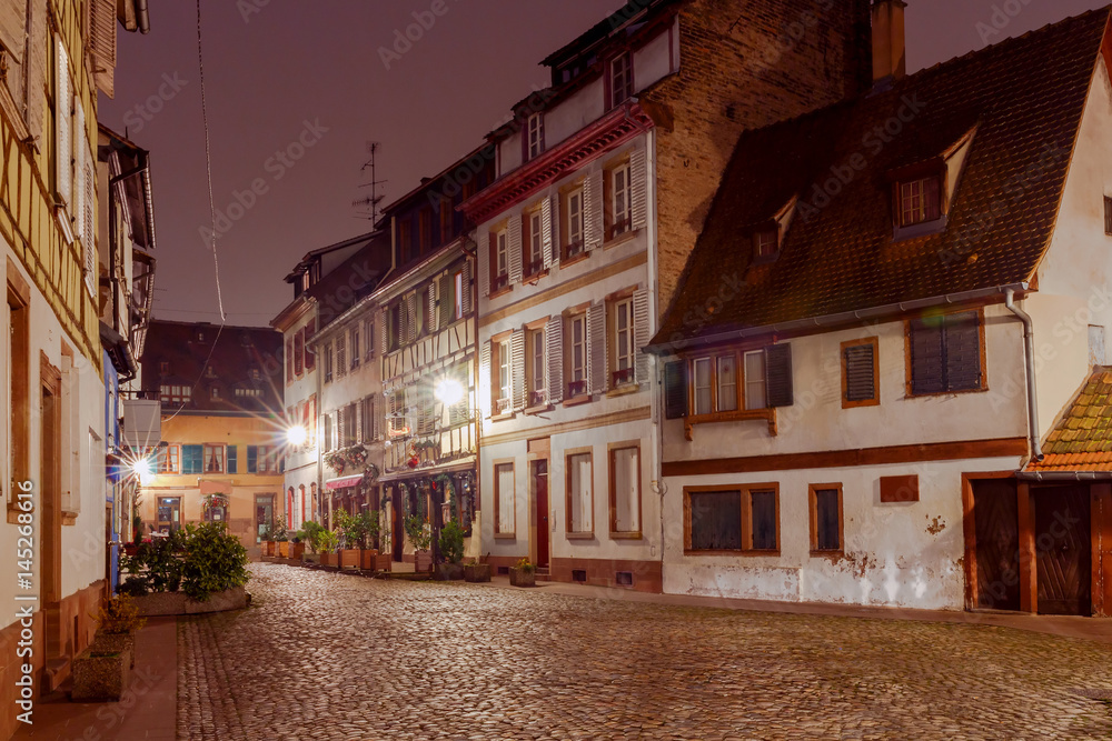 Naklejka premium Strasbourg. Petite France district in the old city.