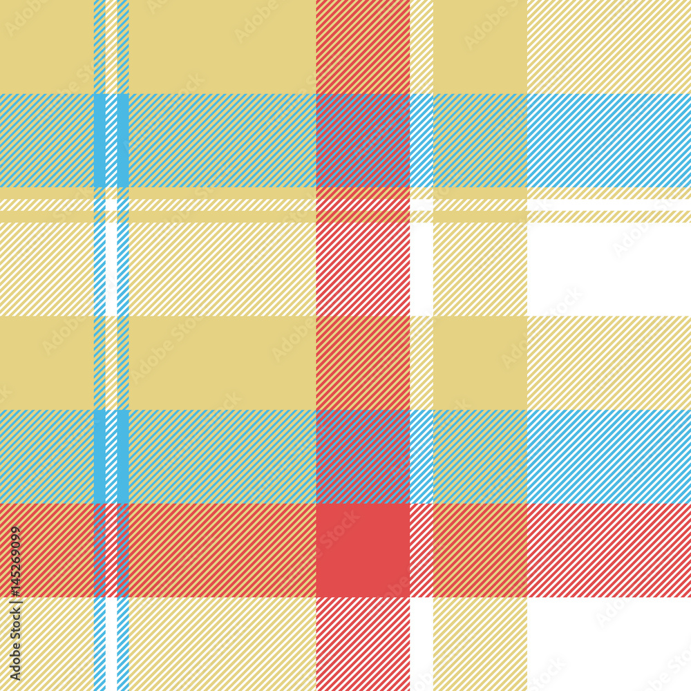 Yellow plaid tartan seamless pattern Yellow plaid tartan seamless pattern