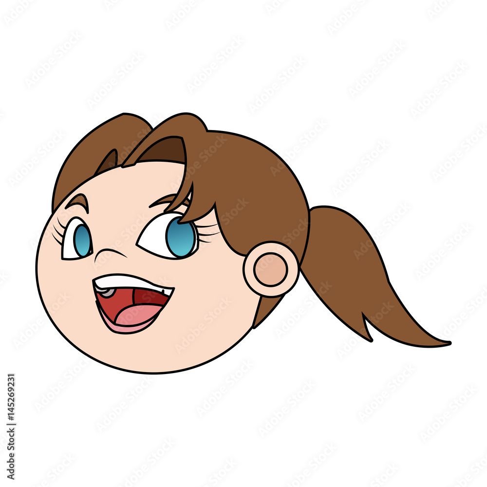 girl happy child icon image vector illustration design girl happy child icon image vector illustration design
