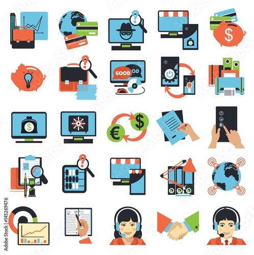 Business center icons