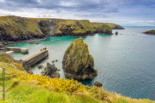 Quadro em tela Mullion Harbour Cornwall Coast