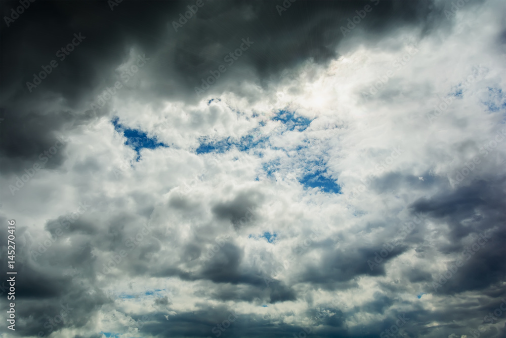 Light in the Dark and Dramatic Storm Clouds. Light in the Dark and Dramatic Storm Clouds.