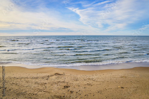 Beautiful breathtaking view at North Sea  Denmark