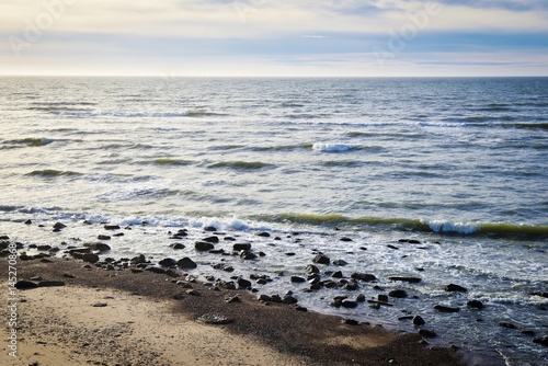 Beautiful breathtaking view at North Sea  Denmark