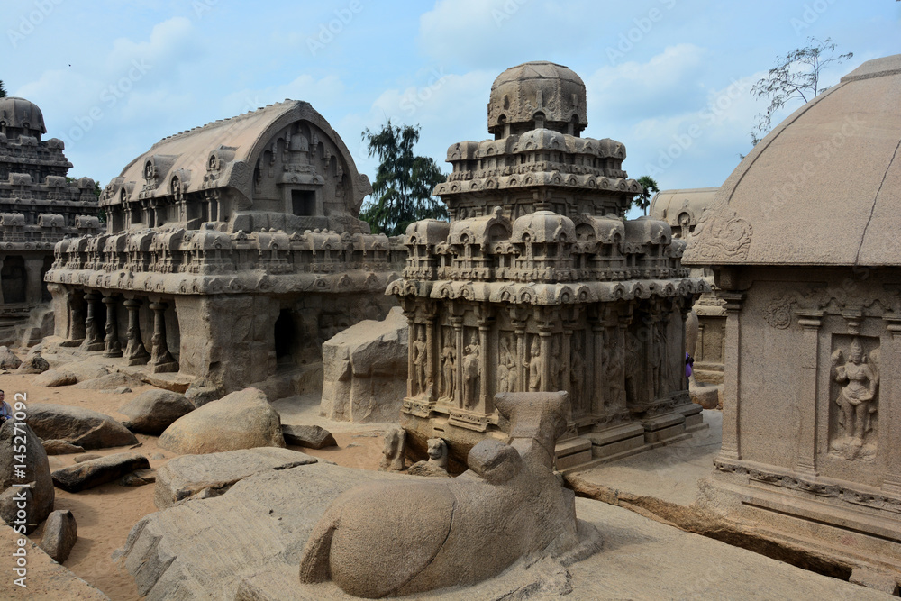 India Mamallapuram Cinq Ratha