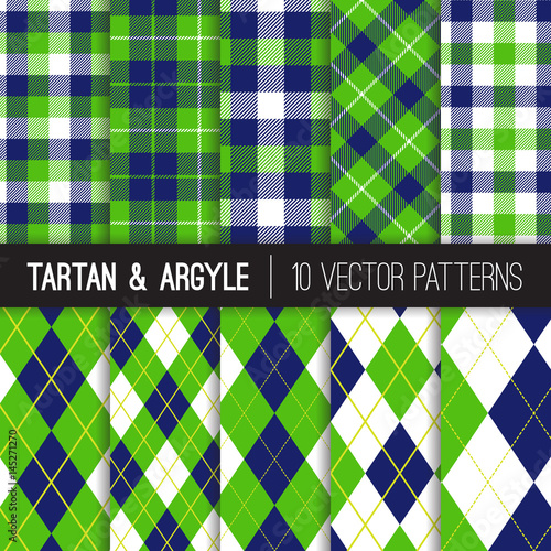 Navy and Green Argyle, Tart...