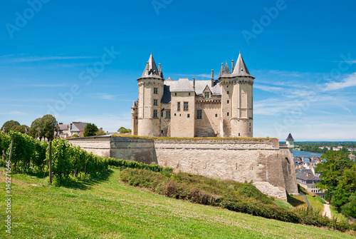 Obraz na płótnie Chateau de Saumur, Pays-de-la-Loire, France w salonie