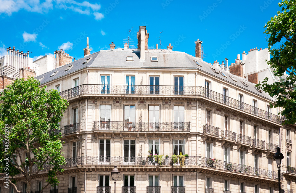 Parisian building, France