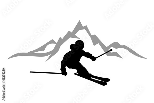 Skifahrer Berge