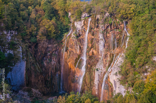 Waterfall  Plitvice Lakes National Park  Croatia