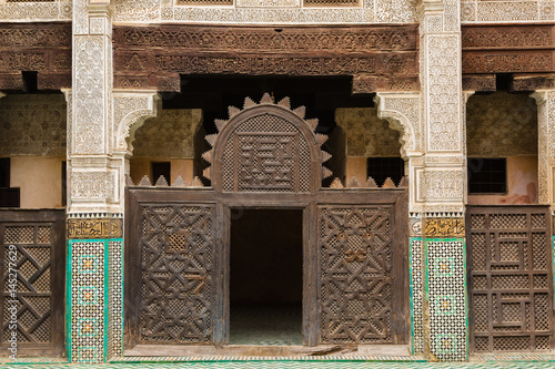 Fényképezés Madrasa Bou Inania in Meknes Medina, Morocco