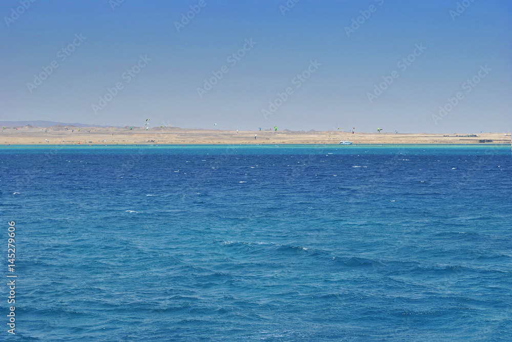 Landscape red sea. Nature in Egypt.