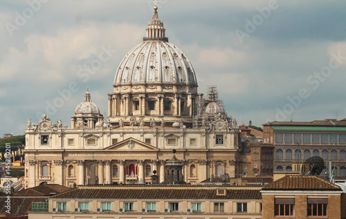 view on St Peter Basilica , Vatican, Italy