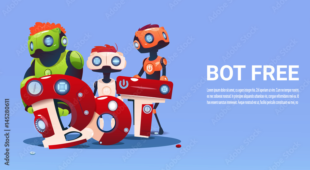 Chat Bot Free Robot Virtual Assistance Of Website Or Mobile Applications,  Artificial Intelligence Concept Flat Vector Illustration vector de Stock |  Adobe Stock