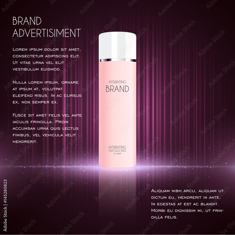 Cosmetic ads template, essence bottle Cosmetic ads template, essence bottle