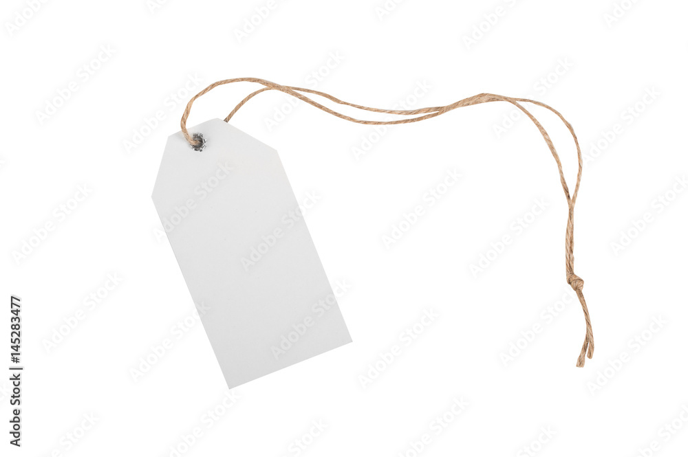 Naklejka premium Tag on white background