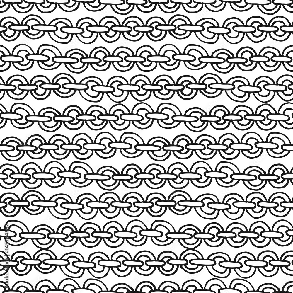 Decorative hand drawn seamless pattern. Decorative hand drawn seamless pattern.