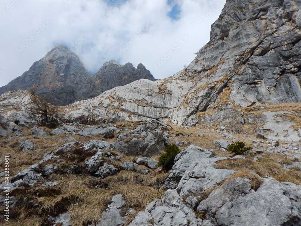 beautiful spring time in dolomiti mountails