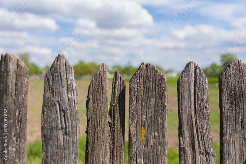 old wooden fence