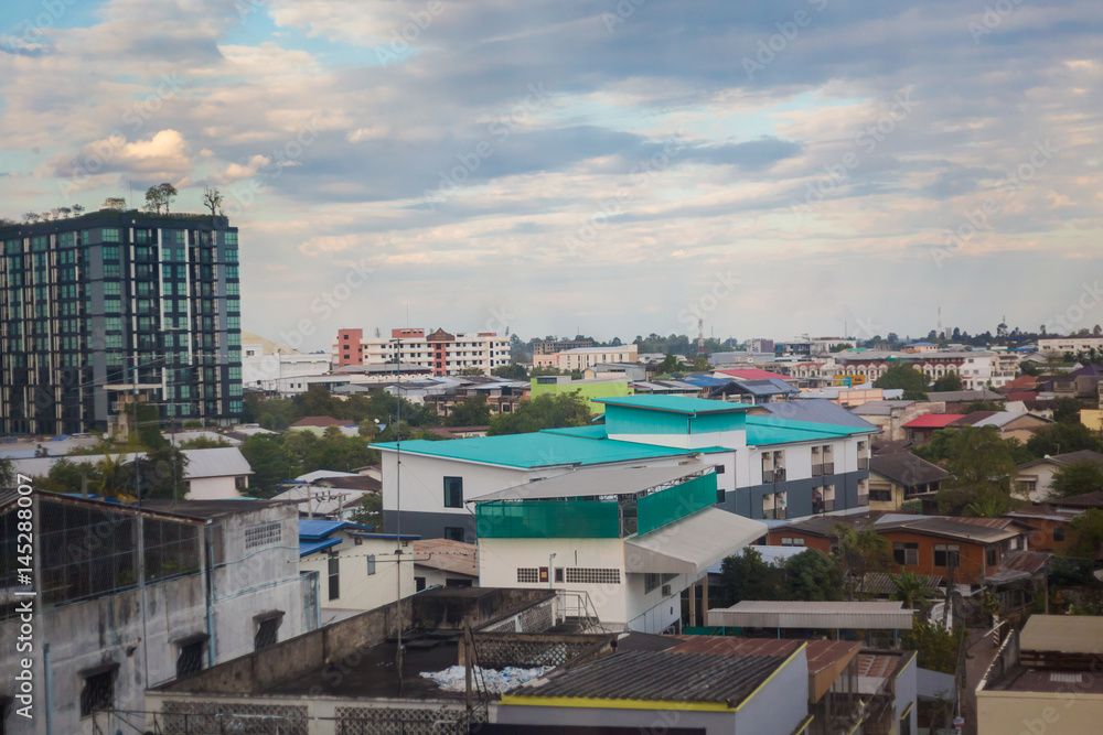 Udon Thani cityscape from roof