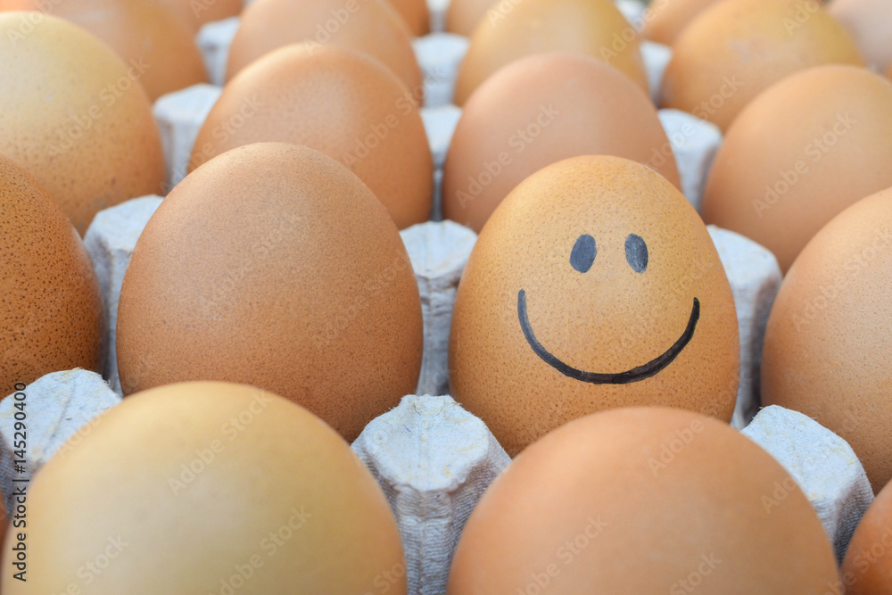 Image emoticons on chicken eggs Image emoticons on chicken eggs