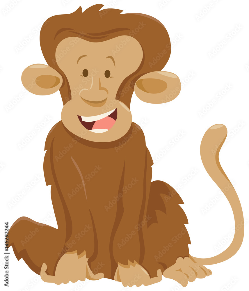 funny monkey animal character funny monkey animal character