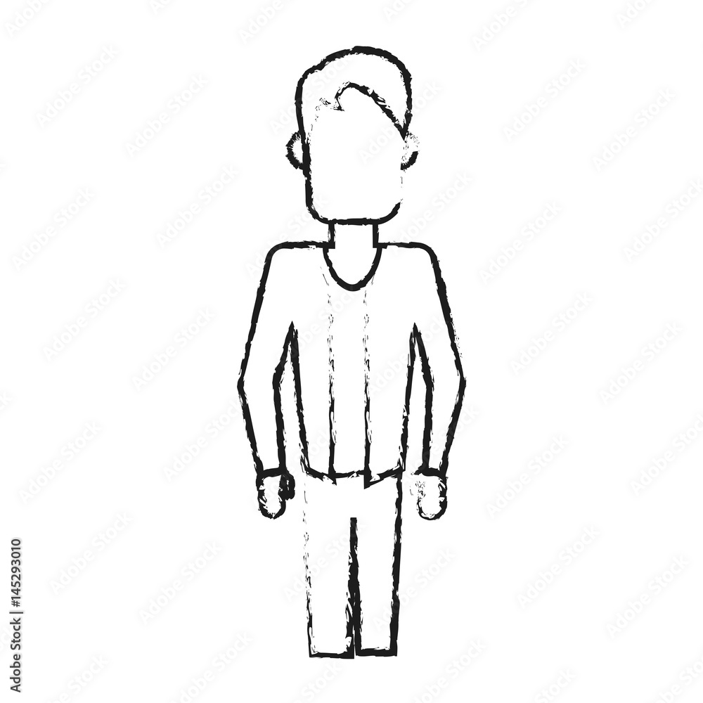 faceless man icon image vector illustration design faceless man icon image vector illustration design