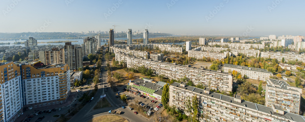 Panorama of morning kiev