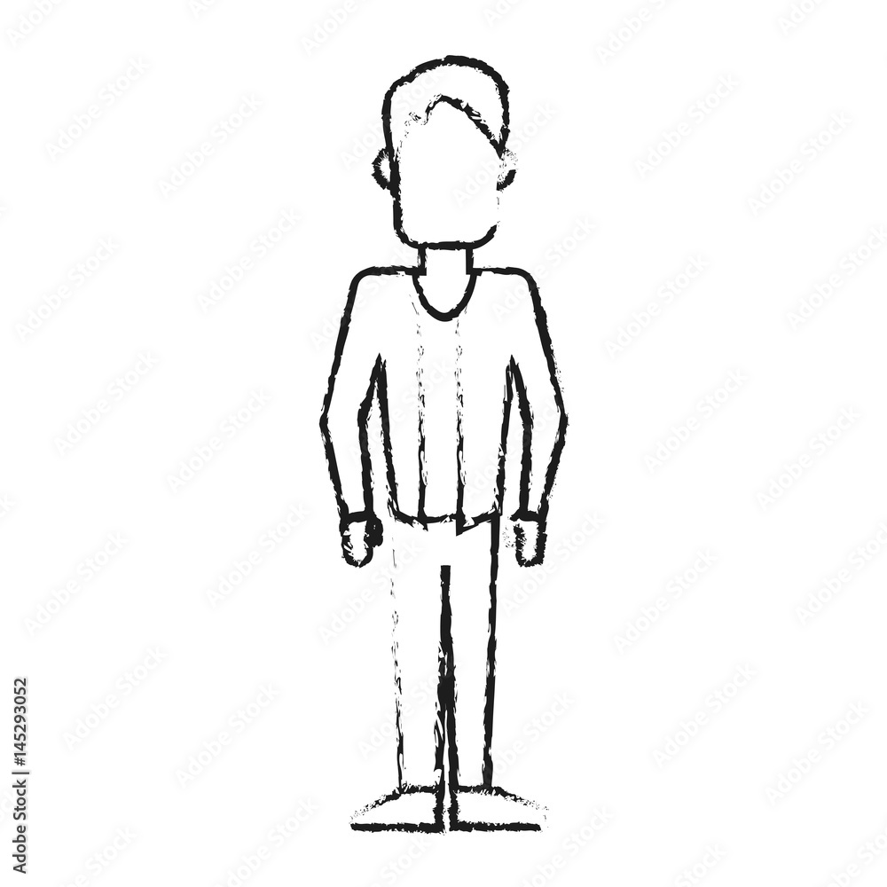 faceless man icon image vector illustration design 