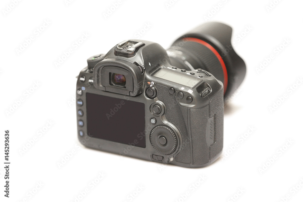 Camera isolated under the white background Camera isolated under the white background