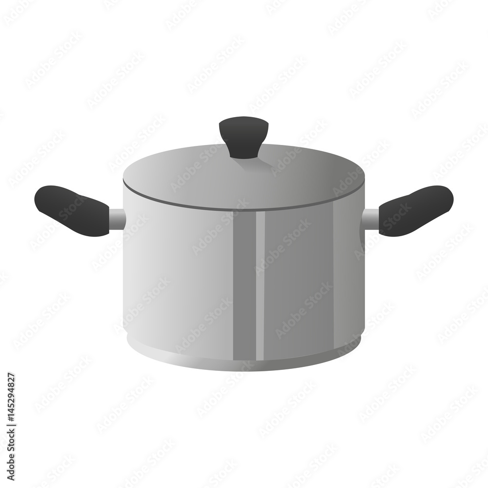cooking pot icon over white background. colorful design. vector illustration cooking pot icon over white background. colorful design. vector illustration