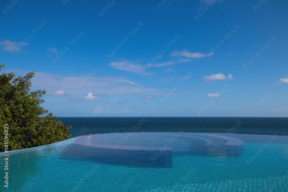 Infinity pool by the sea