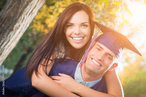 Happy Male Graduate in Cap ...