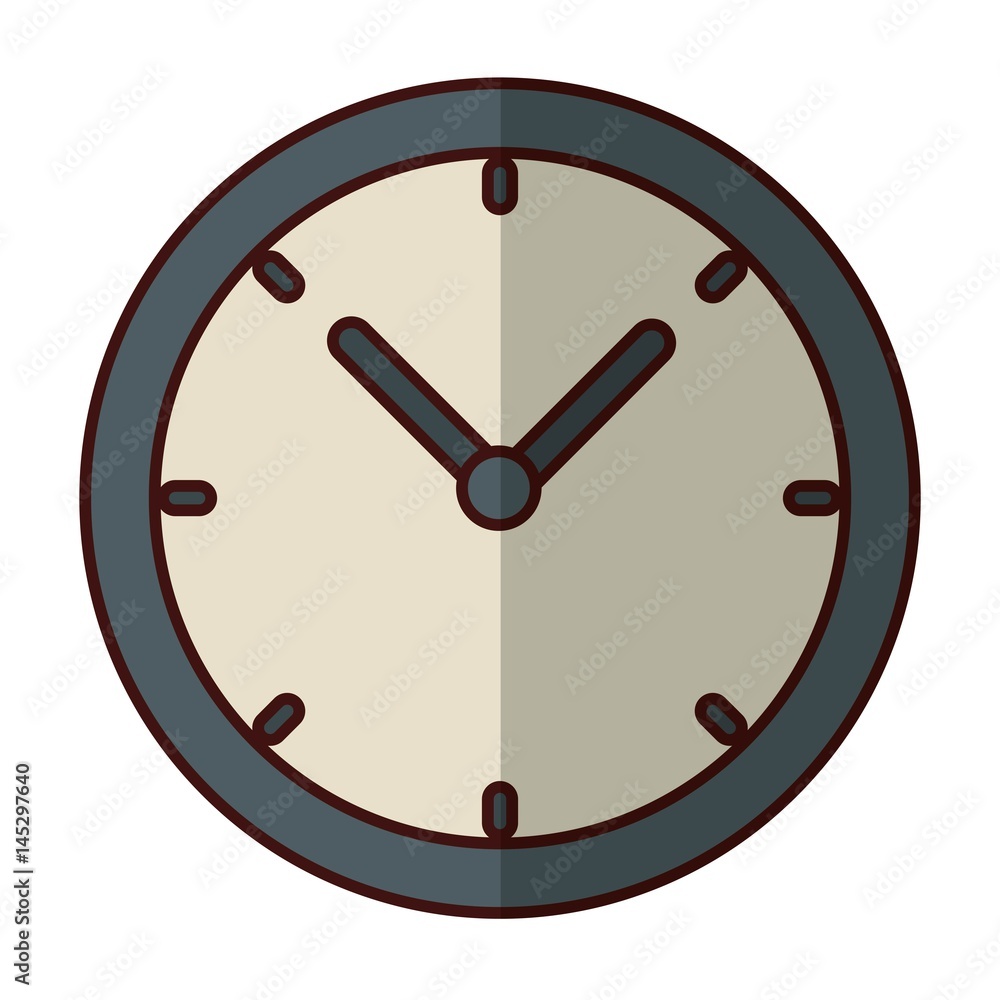 clock icon over white background. vector illustration clock icon over white background. vector illustration