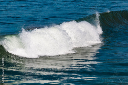 Waves Crashing in the Pacific Ocean