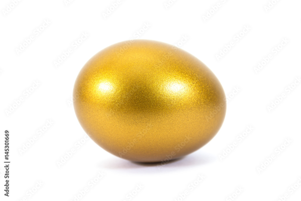 Gold egg isolated on white background.Golden egg isolated Gold egg isolated on white background.Golden egg isolated