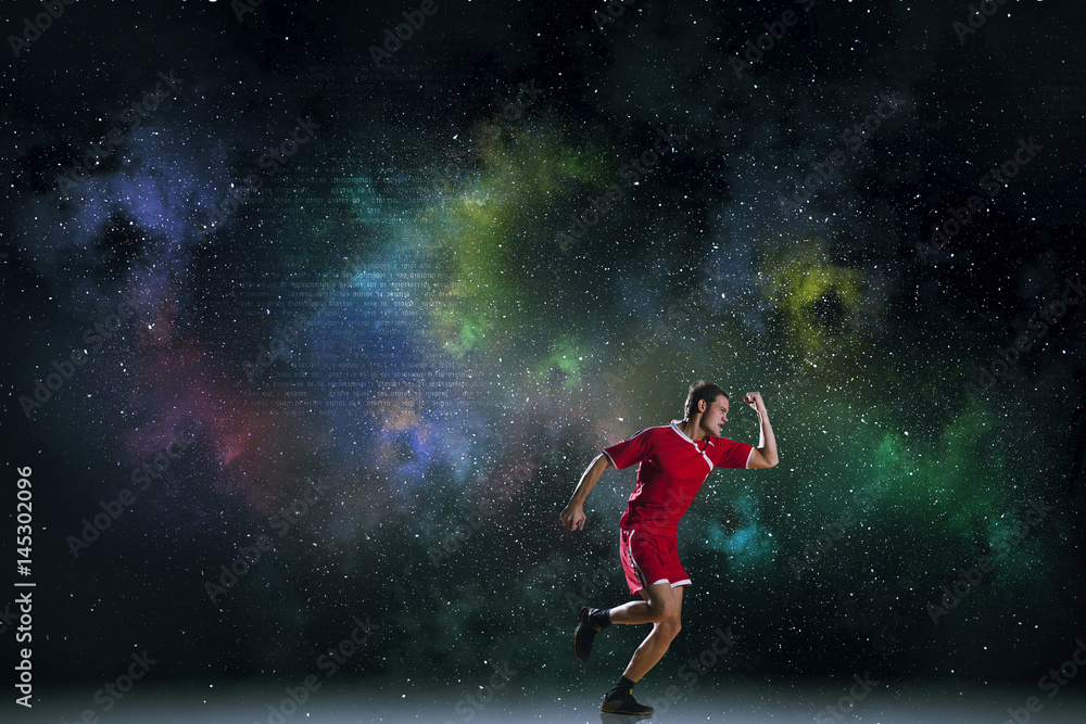 Naklejka premium Your endless energy . Mixed media