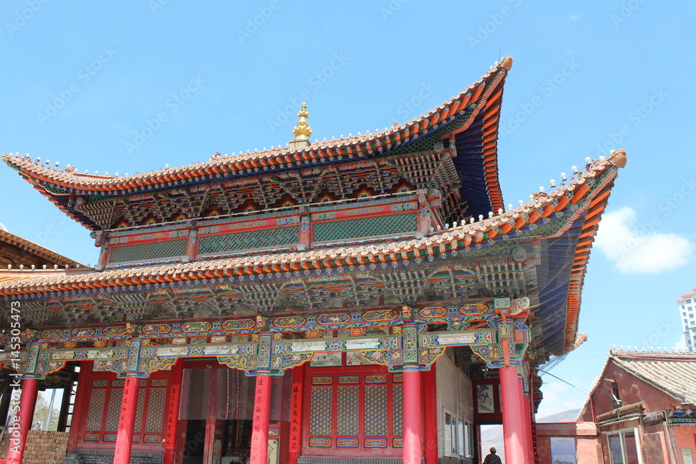 A Chinese Buddhist Temple in Amdo Tibet Qinghai China Asia