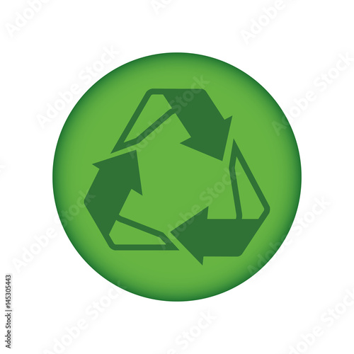 Recycle reuse and reduce icon vector illustration graphic design