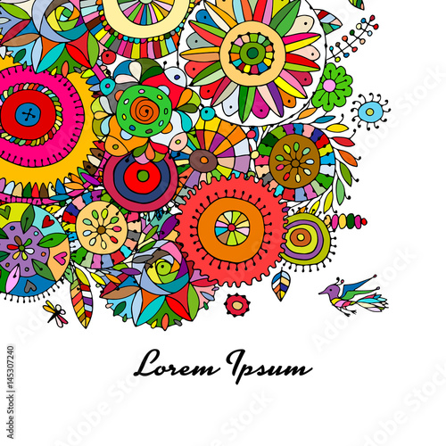 Floral background for your design