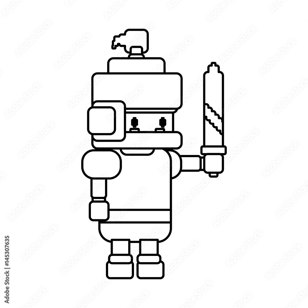 Warrior Pixelated videogame icon vector illustration graphic design Warrior Pixelated videogame icon vector illustration graphic design