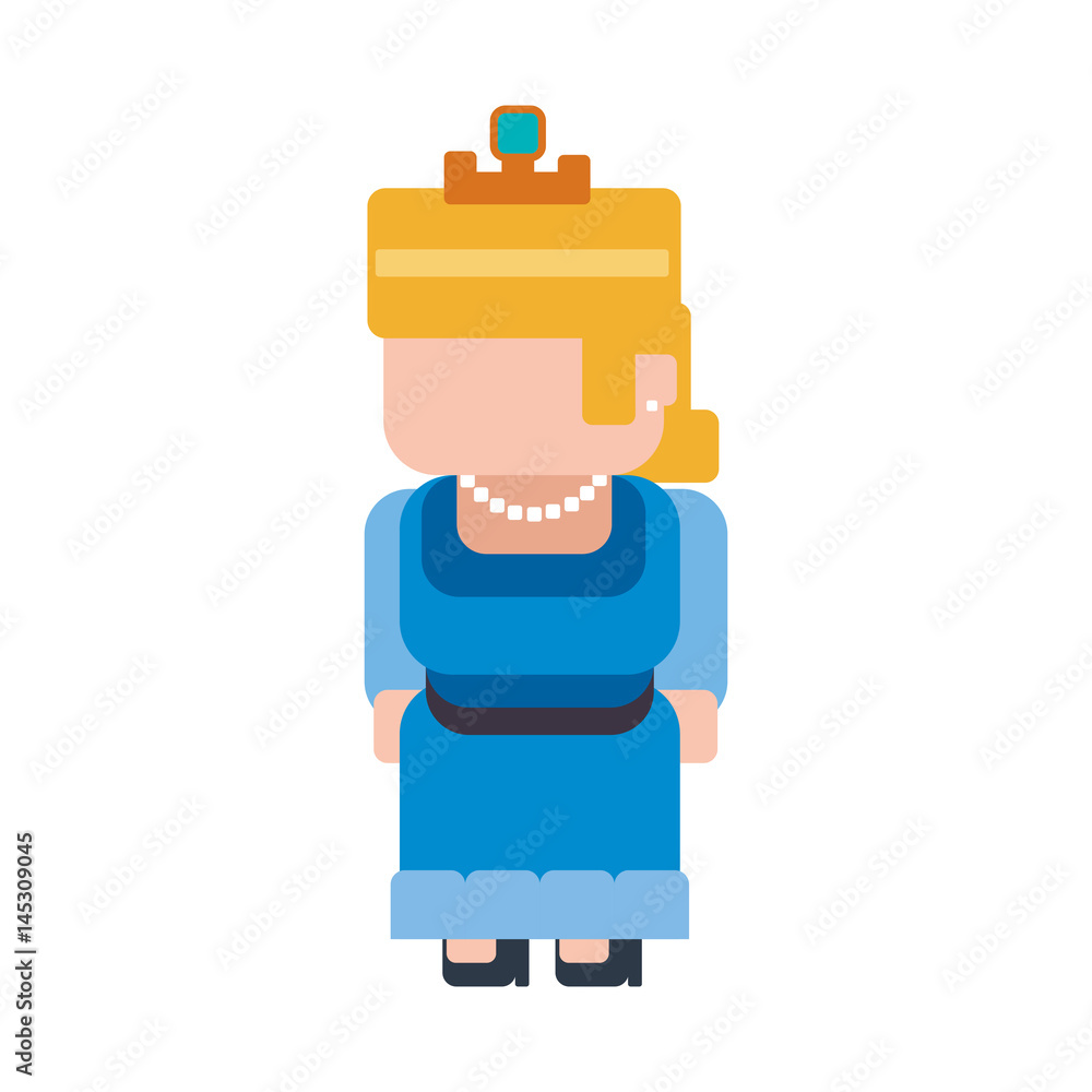 Princess Pixelated videogame vector illustration graphic icon design Princess Pixelated videogame vector illustration graphic icon design