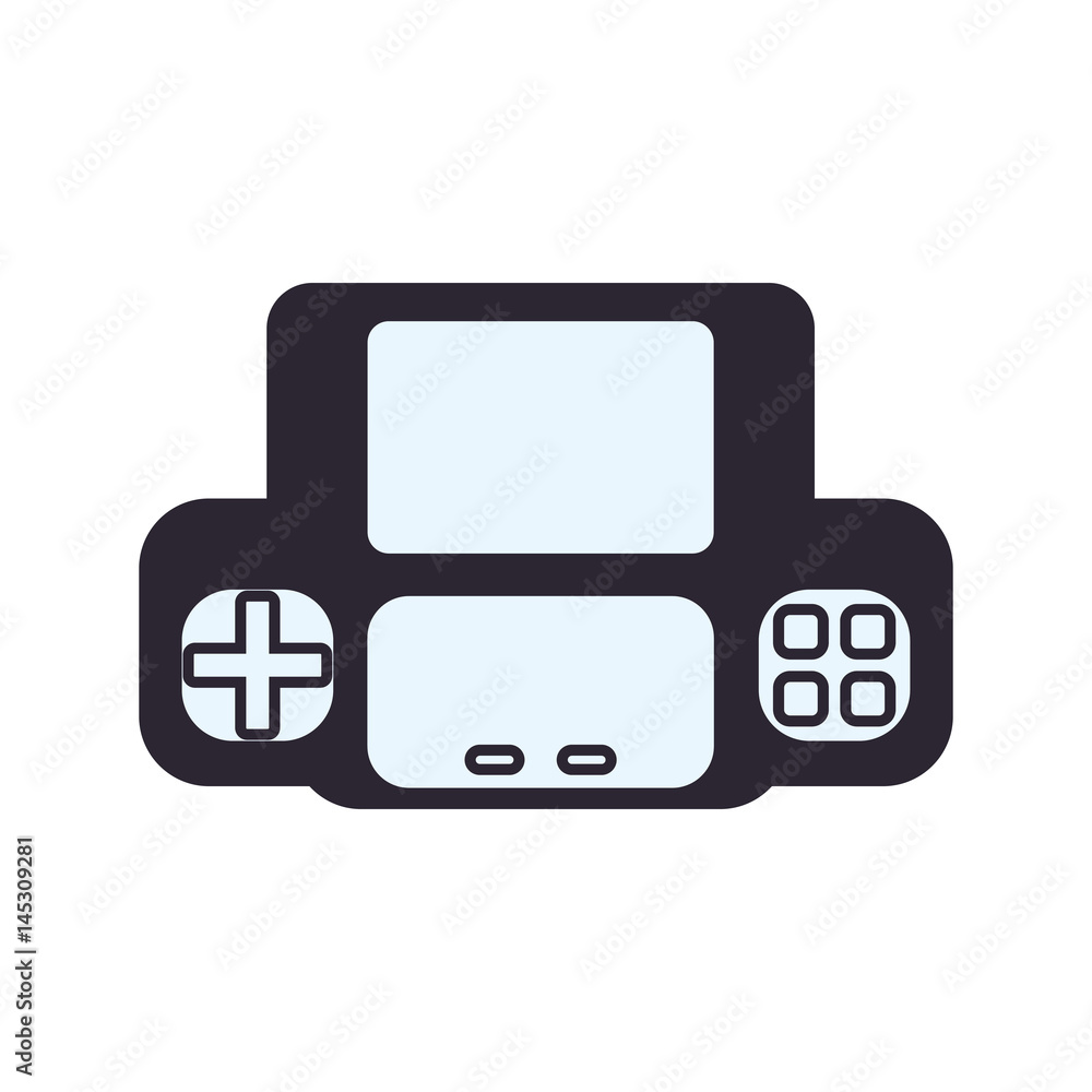 Console gamepad device vector illustration graphic icon design Console gamepad device vector illustration graphic icon design