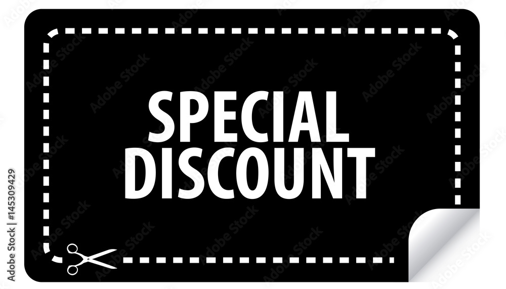 special discount coupon vector