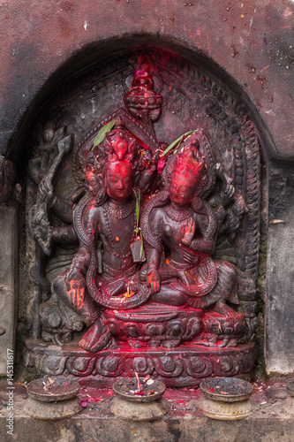 Hindu Goddess Stone Sculptor photo