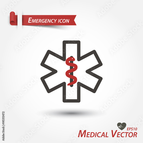 Emergency icon . Medical vector .