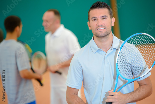 Portrait of male tennis player © auremar
